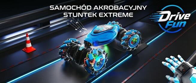 HIT PREZENT Pojazd akrobacyjny STUNTEK EXTREME 4x4 | 2 Stero