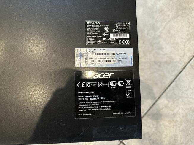 Acer Predator G3610 na części Szczecin