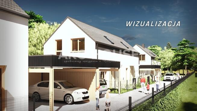 DOM bliźniak 85,92 m2 | Krynice | las za oknem -0%
