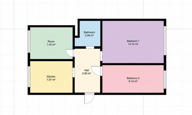 Mieszkanie inwestycyjne 3 pokoje - świetny układ