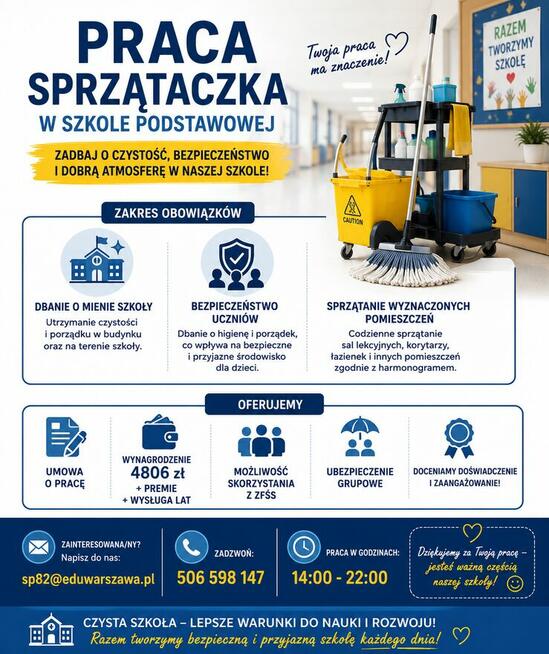 Sprzątaczka do szkoły