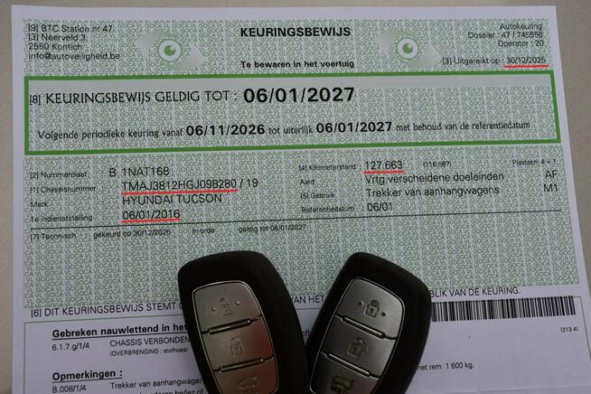 Hyundai Tucson 1.6 GDI 4x4 Automat Bezwypadkowy LED Panorama Kamera Euro-6 133 tys.km