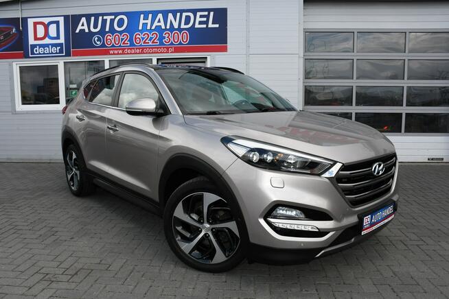 Hyundai Tucson 1.6 GDI 4x4 Automat Bezwypadkowy LED Panorama Kamera Euro-6 133 tys.km