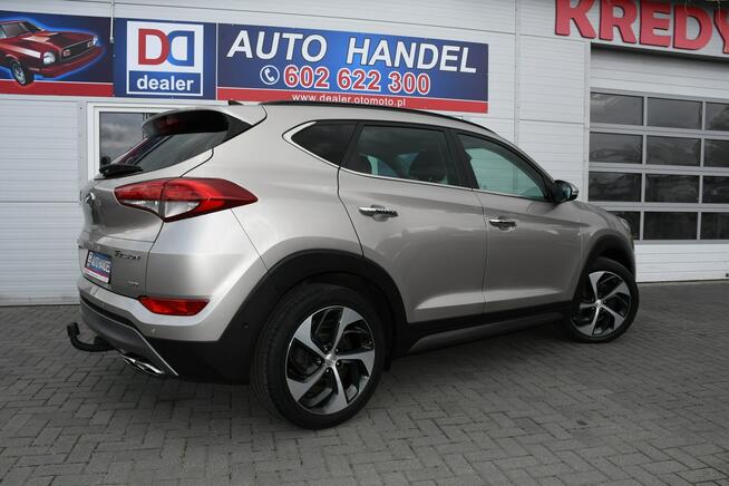 Hyundai Tucson 1.6 GDI 4x4 Automat Bezwypadkowy LED Panorama Kamera Euro-6 133 tys.km