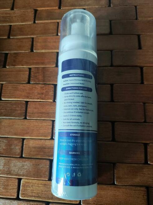 Spray płyn podrażnień skóry u psów kotów koni na wysypkę