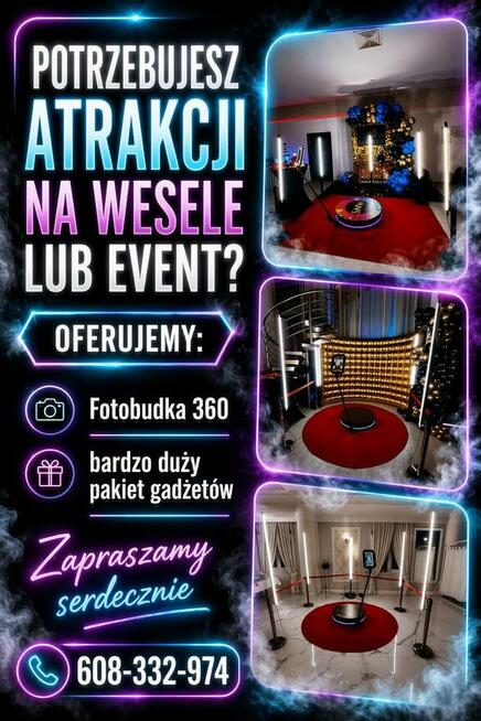 WYNAJEM FOTOBUDKI 360, FONTANN CZEKOLADOWYCH