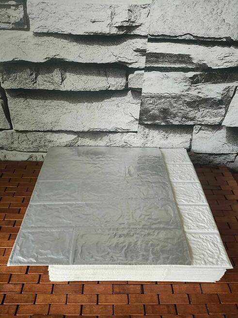 Samoprzylepne Panele ścienne 3D na ścianę białe cegła naklejki