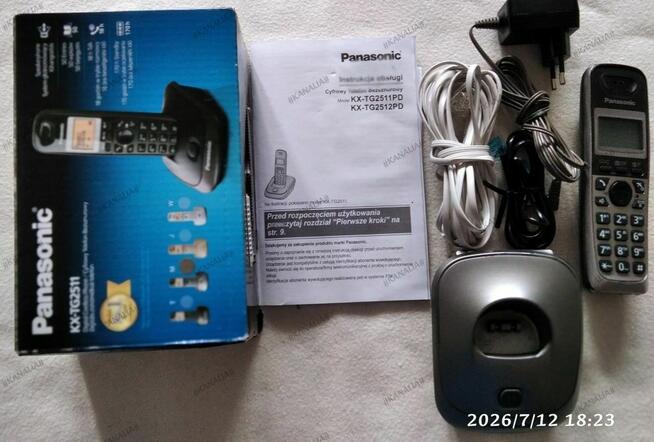 Telefon stacjonarny b/przew. Panasonic