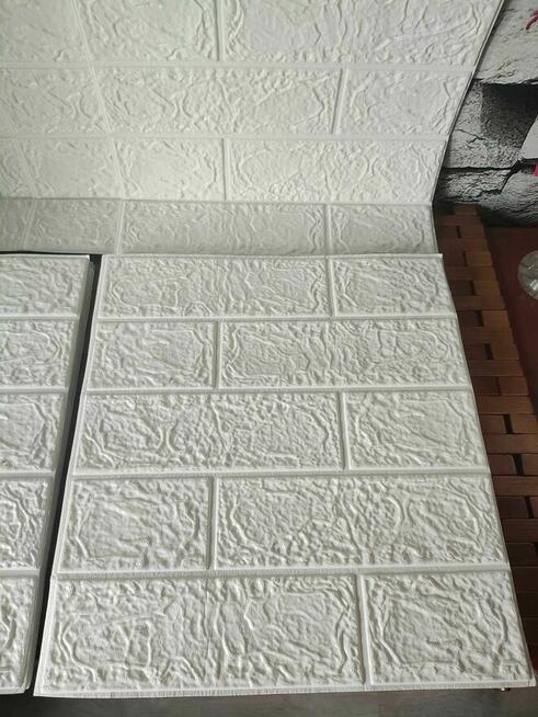 Samoprzylepne Panele ścienne 3D na ścianę białe cegła naklejki