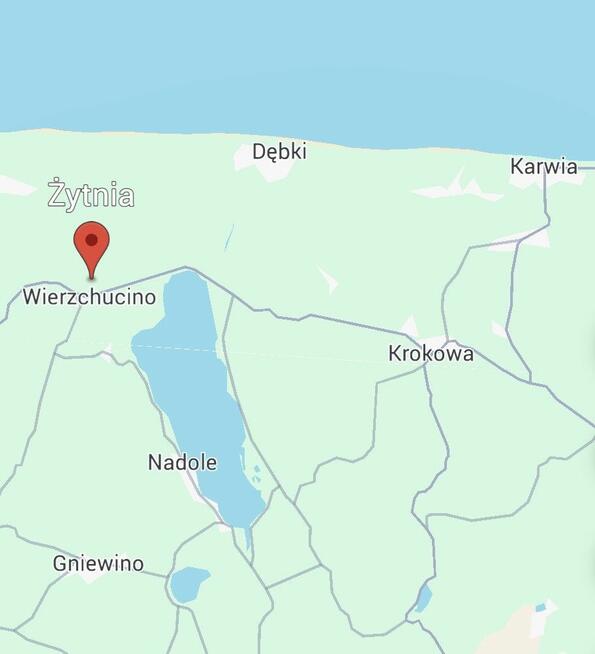Działka inwestycyjna Wierzchucino gm. Krokowa,