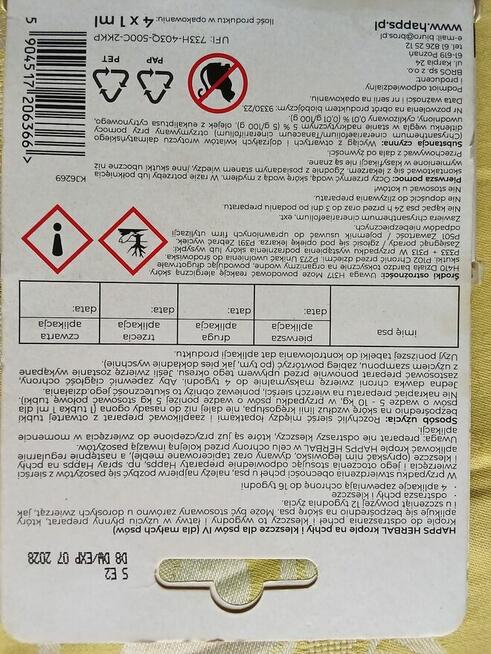 Krople przeciw pchłom i kleszczom dla małych psów.