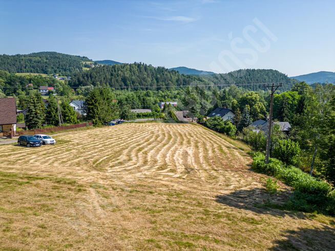 Działka mieszkaniowo-usługowa 2850 m² – Stryszawa