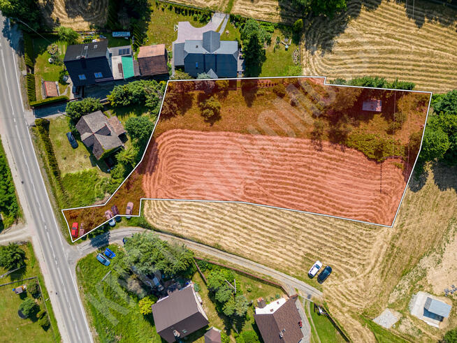 Działka mieszkaniowo-usługowa 2850 m² – Stryszawa