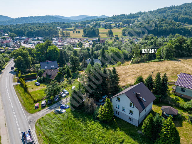 Działka mieszkaniowo-usługowa 2850 m² – Stryszawa