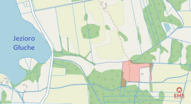 Działka siedliskowa Jeziorki gm. Krasnopol,