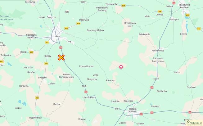 Działka rolna Gołąbki gm. Łuków