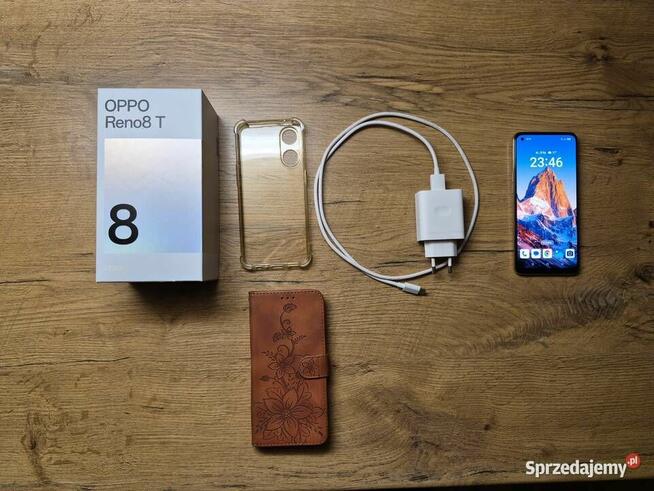 OPPO Reno 8T 8/128GB 4G Sunset Orange Stan BDB Komplet Zadbany