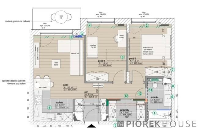 3-pokojowe mieszkanie na Mokotowie