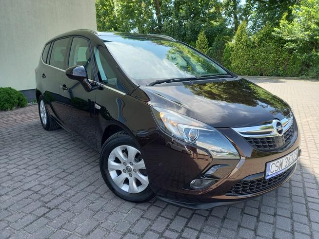 Opel Zafira Benz. 140KM Cosmo Navi Kamera Distronic Radary 7-Foteli Bardzo Zadbana