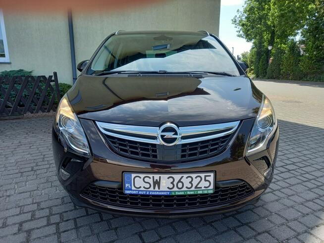 Opel Zafira Benz. 140KM Cosmo Navi Kamera Distronic Radary 7-Foteli Bardzo Zadbana