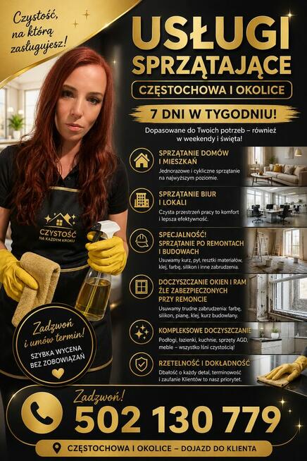 Sprzątanie domów i mieszkań