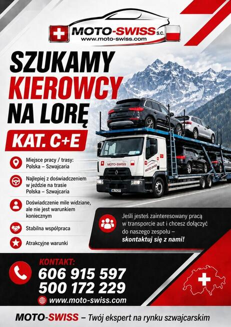 SZUKAMY KIEROWCY NA LORĘ – KAT. C+E