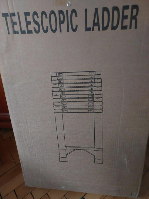 Drabina teleskopowa ze stali nierdzewnej - 2,6 m