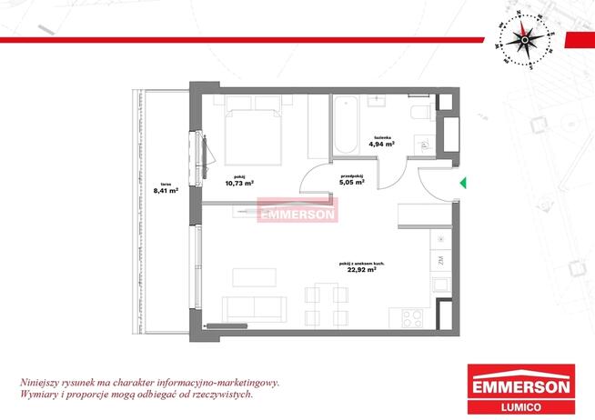 Idealne na start | duży balkon | Galeria Bronowice