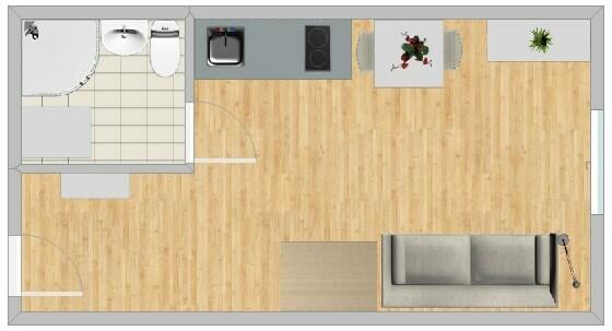 Przytulna kawalerka 17 m², Czarnowiejska 57