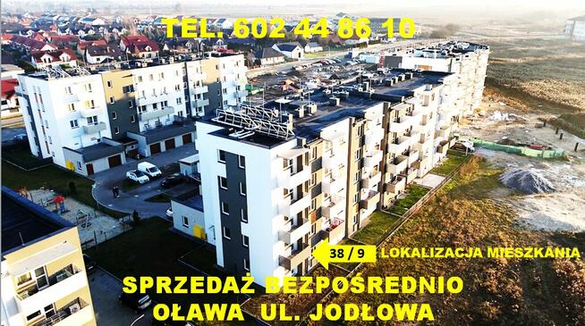 Mieszkanie Oława 3 pokoje-I piętro-54,13m2-balkon-winda
