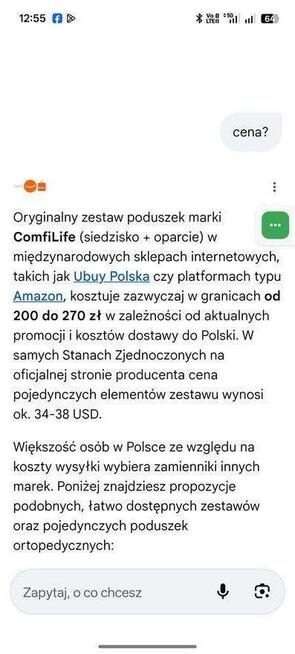Poduszka ortopedyczna