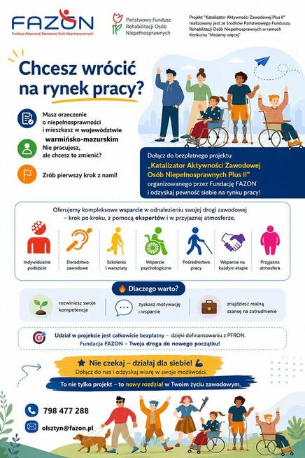 STAŻ - pracownik biurowy dla osób z orzeczeniem!