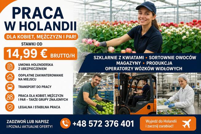 PRACA W NL - SZYBKIE WYJAZDY