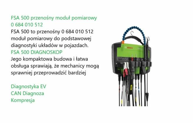 Fsa 500 diagnoskop i oscyloskop Bosch cena 9000 pln z wyposa