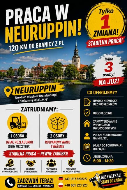 PRACOWNIK FIZYCZNY - NEUROPIN, okl. Berlina