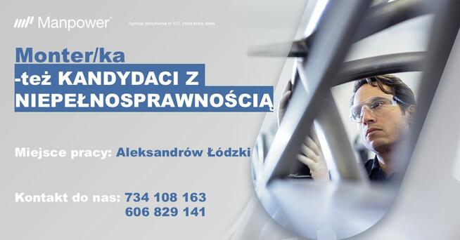 Monter/ka (też z orzeczeniem)