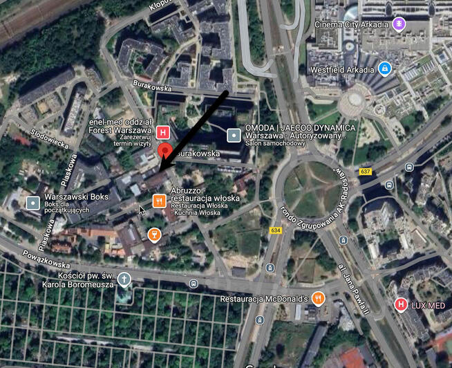 Garaż wolnostojący + miejsce postojowe, Rondo AK Radosław,