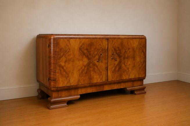 Komoda Art Deco antyk szafka pod TV RTV