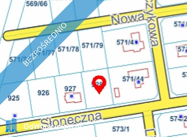 Działka budowlana blisko morza, 1000 m²