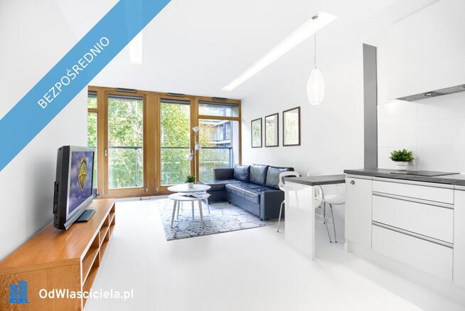 Nowoczesne studio z klimatyzacją (40 mkw) | 19. Dzielnica | Widok na zielone patio