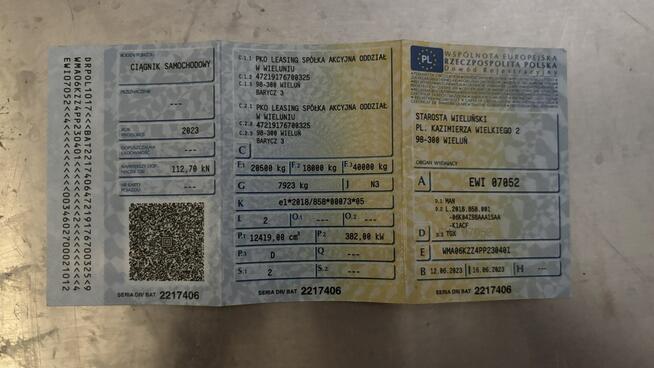 MAN TGX BL-SA(GX) 18.520 E6e 18.0t