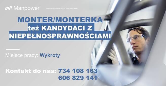 Monter/Monterka (też z orzeczeniem) - Wykroty