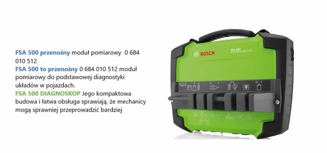 Fsa 500 diagnoskop i oscyloskop Bosch cena 9000 pln z wyposa