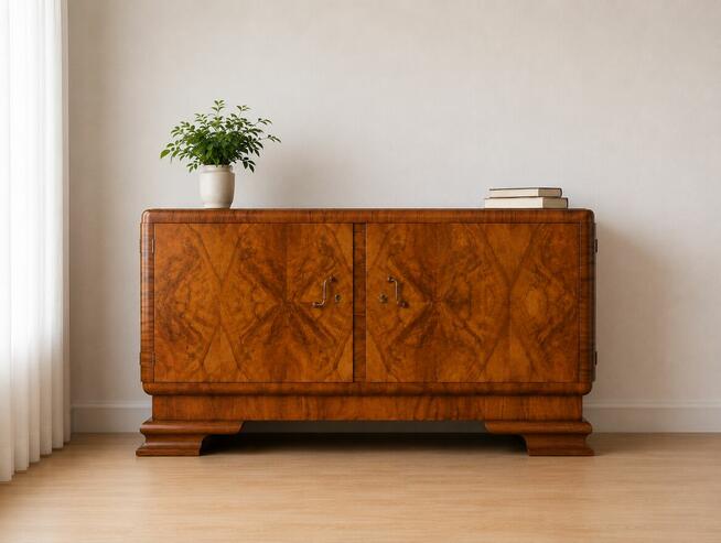 Komoda Art Deco antyk szafka pod TV RTV