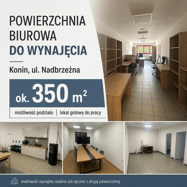 Lokal biurowo-usługowy 350 m² przy ul. Nadbrzeżnej w Koninie
