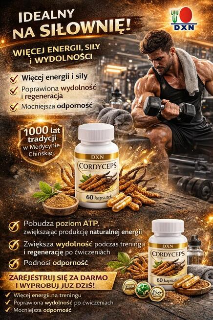Masz mało energii? Poznaj moc Cordycepsu!