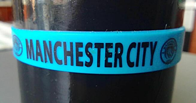 MANCHESTER CITY Opaska silikonowa Gadżet kibica Oryginalna
