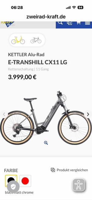Nowy rower elektryczny Kettler 750 WH Bosch smart 85 nm