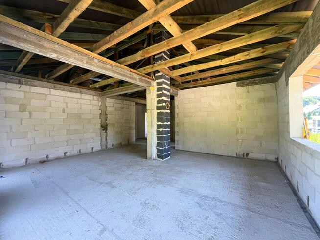 Dom parterowy stan surowy-130m2+1121m2 Szewna