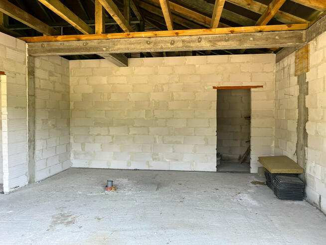 Dom parterowy stan surowy-130m2+1121m2 Szewna